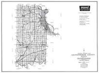 Leavenworth County, Basemor, Lansing, Sherman Air Field, Springdale, Tonganoxie, Easton, Millwood, Kansas State Atlas 1958 County Highway Maps